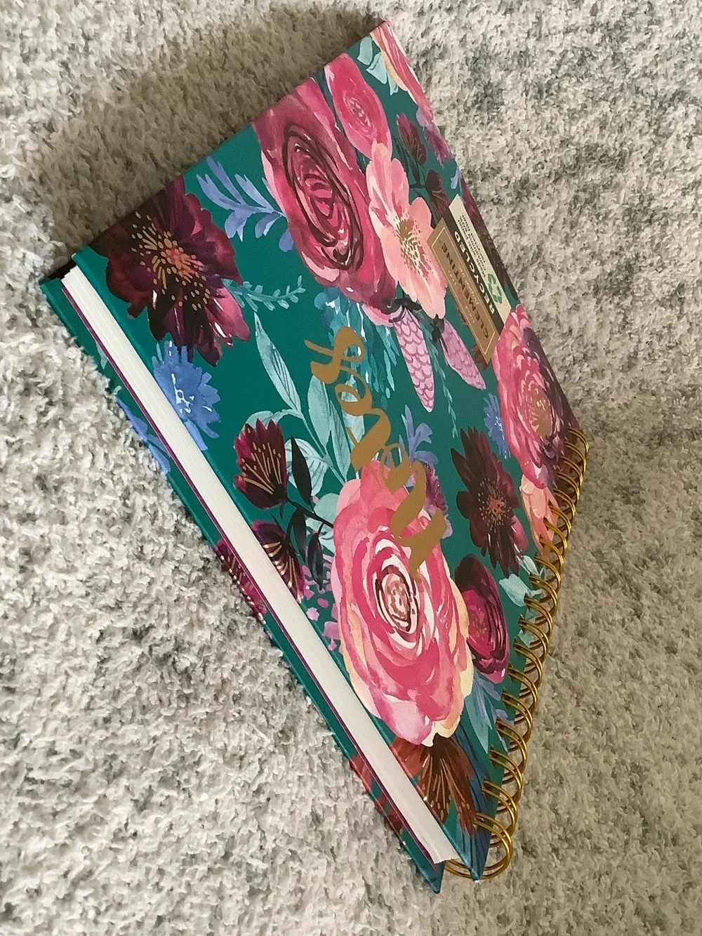 Clementine Paper Co Floral Brights Lined Journal Hardcover Notebook NWT 8.25”x10
